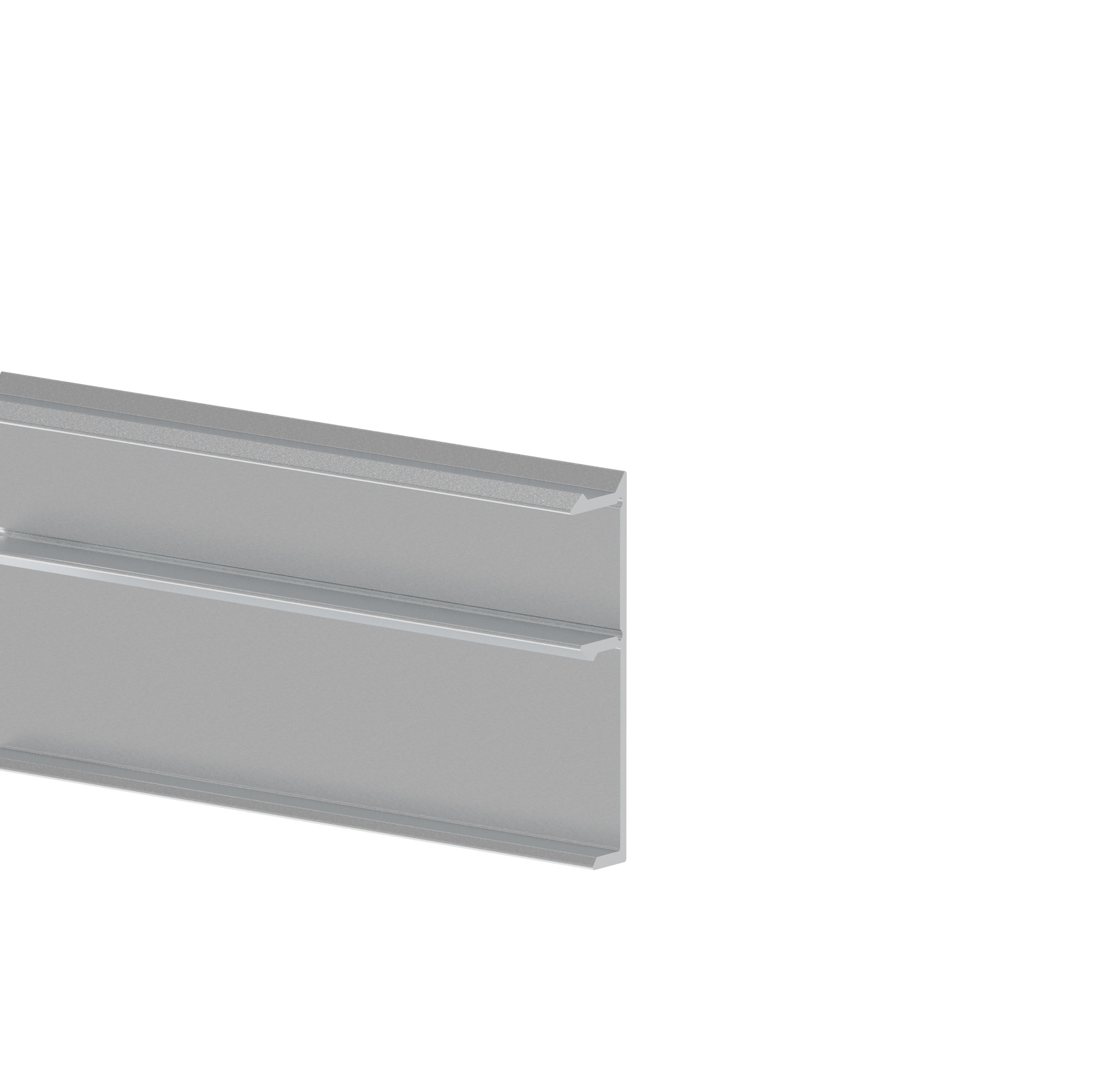 Zaunabdeckleiste Aluminium 37-5 x 10-9 mm 6000 mm Click-Lock Natural-89-11FGAF20G6000N-A.4
