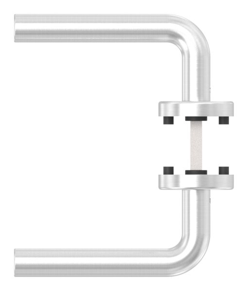 Tuerdrueckerpaar V2A  inkl- 8 mm Drueckerstift mit Abdeckrosette-11-3961.4