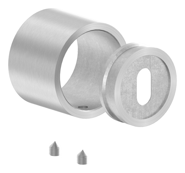 Wandanschluss fuer Rundrohr Ø 33-7 mm - V2A-11-3068-A.4