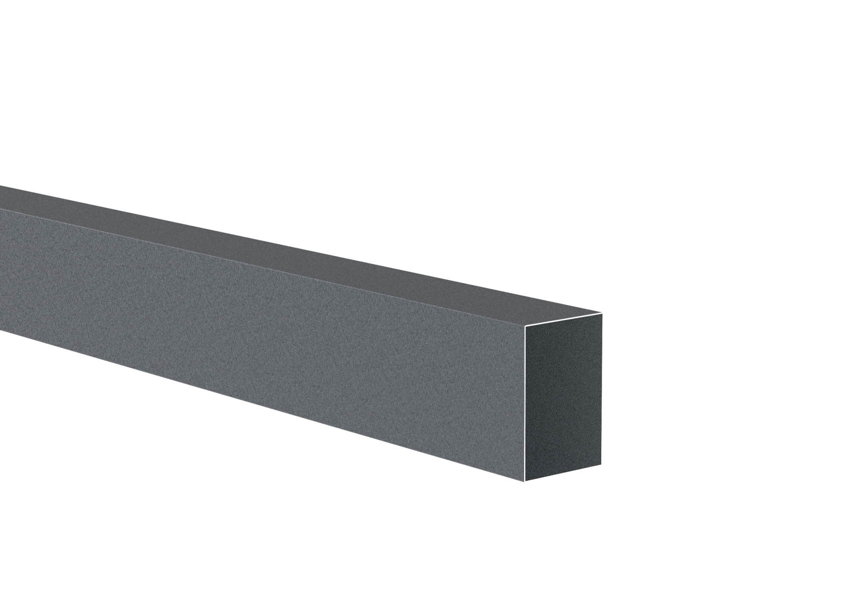 Zaunprofil Aluminium 40x60x1 mm- 6000 mm- RAL 7016 Anthrazit-89.FGS40X60X16000R7016