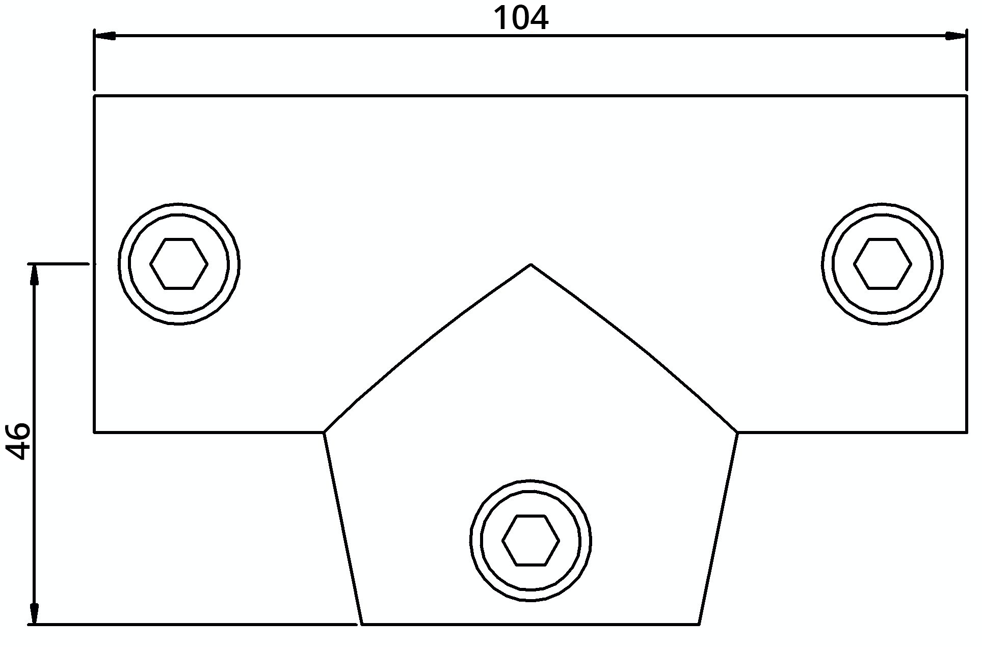 Rohrverbinder - T-Stueck lang verstellbar 0-11° - 155B34 - 33-7 mm - 1- - Feuerverzinkt u. Elektrogalvanisiert-155B34