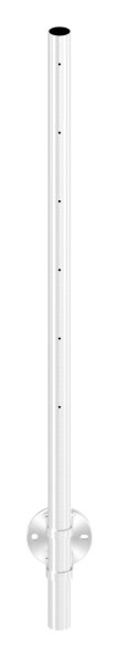 Gelaenderpfosten seitliche Montage fuer 6 Querstabhalter M6 Laenge- 1190 mm V2A-14-0022.4