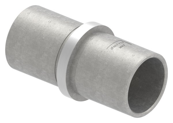 Gerader Rohrverbinder V2A fuer Rohr Ø 33-7x2-5 mm mit Mittelsteg-11-3373.4