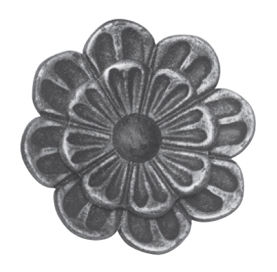 Rosette - Zierteil - Doppelrosette Ø 95x4 mm - Stahl -Roh- S235JR-30-2616.8