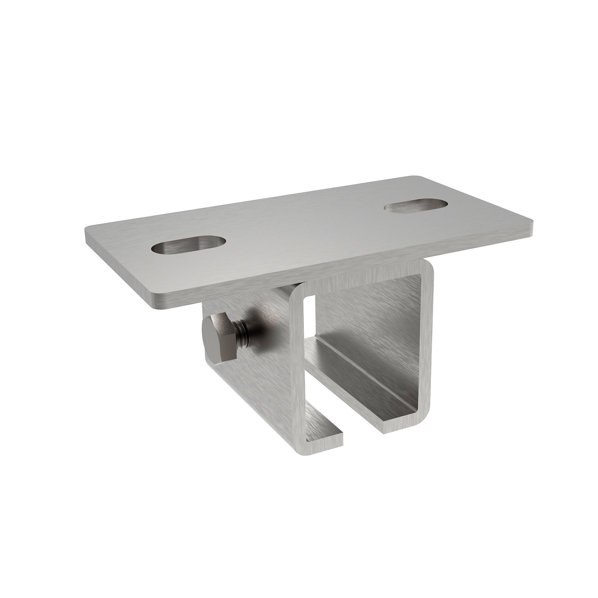Oberhalter fuer Stahlprofil 57 x 67 mm Stahl verzinkt mit Langloch-89-11H47V57X67-A.4