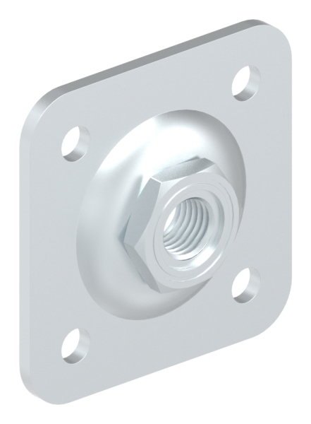 Verstellbare Mauerplatte fuer M20- verzinkt-88-11860-P.M20