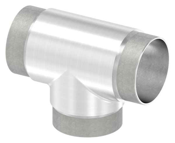 T-Stueck mit gleichen Abgaengen fuer Rundrohr Ø 60-3x2-0 mm V2A-11-3678.4