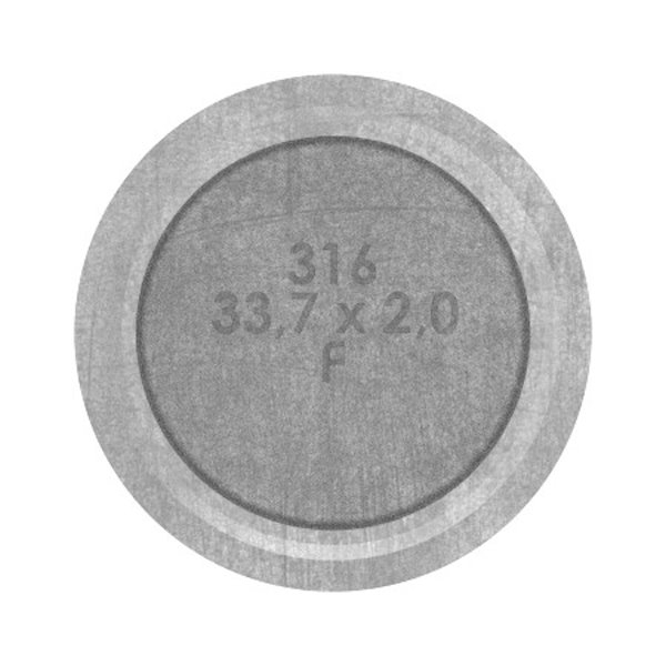 Handlaufstuetze aus einem Stueck fuer  33-7x2-0 mm V4A-11-3860.1