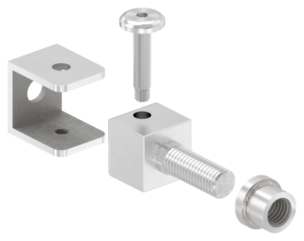 Verstellbares Torband mit Gewindehuelse M12- V2A-88-11123-M12.VA