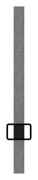 Rechteckrohr Stahl roh 30x20x2 mm- L 3000 mm- Loecher fuer Vierkant 12x12 mm- Abstand 132 mm-88-1169901.132