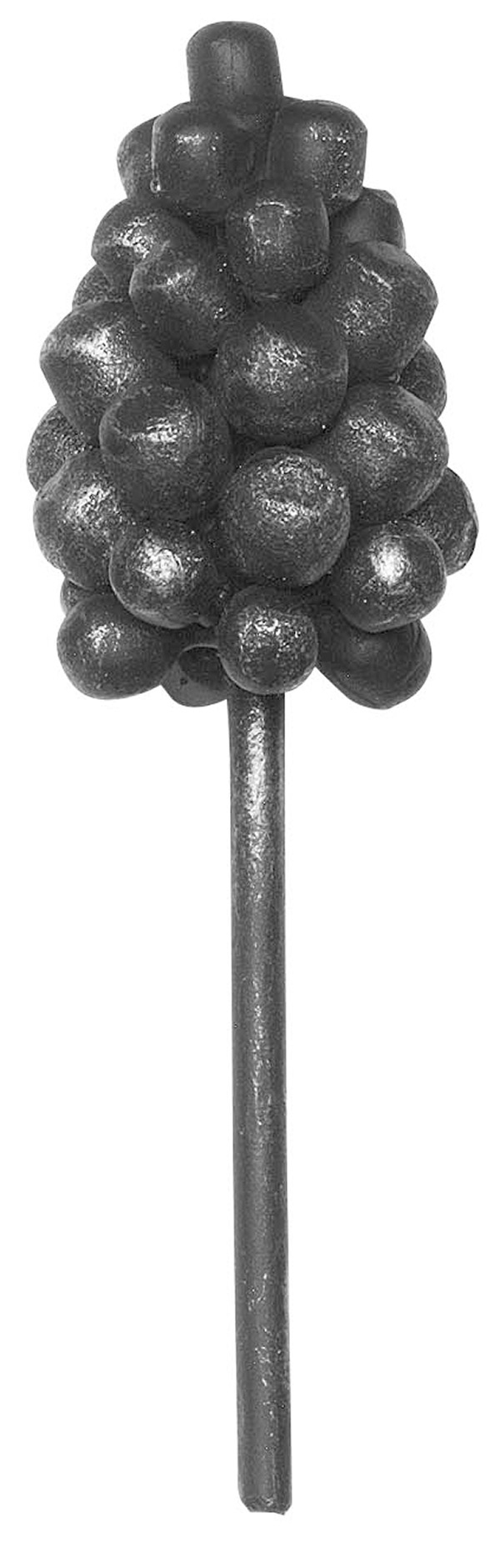 Weintraube - Masse- 75x100 mm - Material- Ø 8 mm - Stahl S235JR- roh-30-2662.8