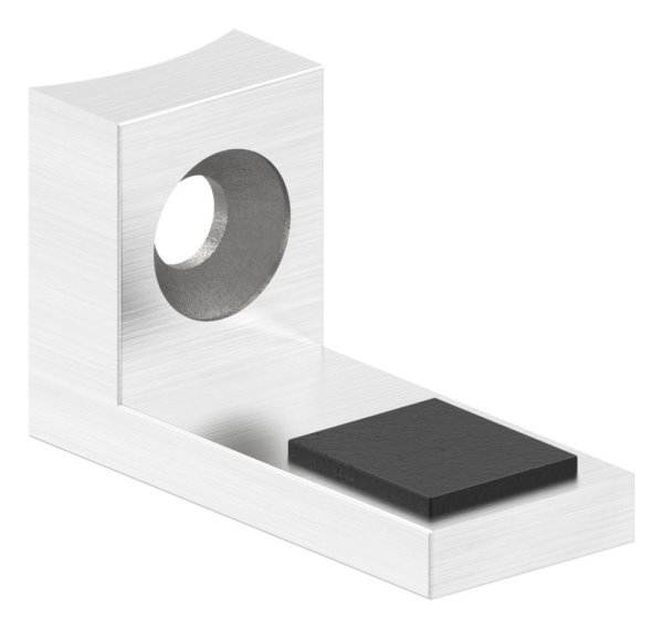 Halteboden mit Anschluss Ø 42-4 mm- V2A - Edelstahl V2A-88-1160501-240.42