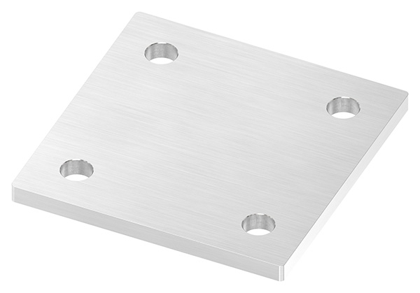 Ankerplatte Masse- 120 x 120 x 8 mm mit 4 Bohrungen á Ø 13 mm V2A-11-2212-8.4