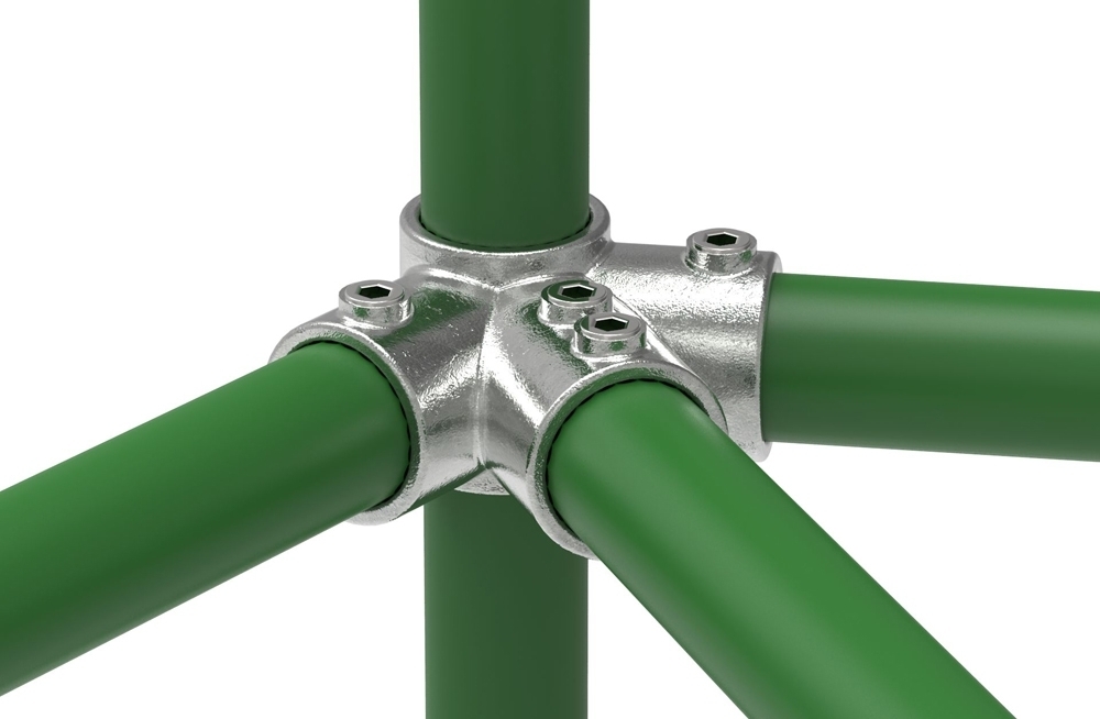 Rohrverbinder - Firststueck 27-5° - 191 - 26-9 - 48-3 mm mm - 3-4- - 1 1-2- - Feuerverzinkt u. Elektrogalvanisiert-191