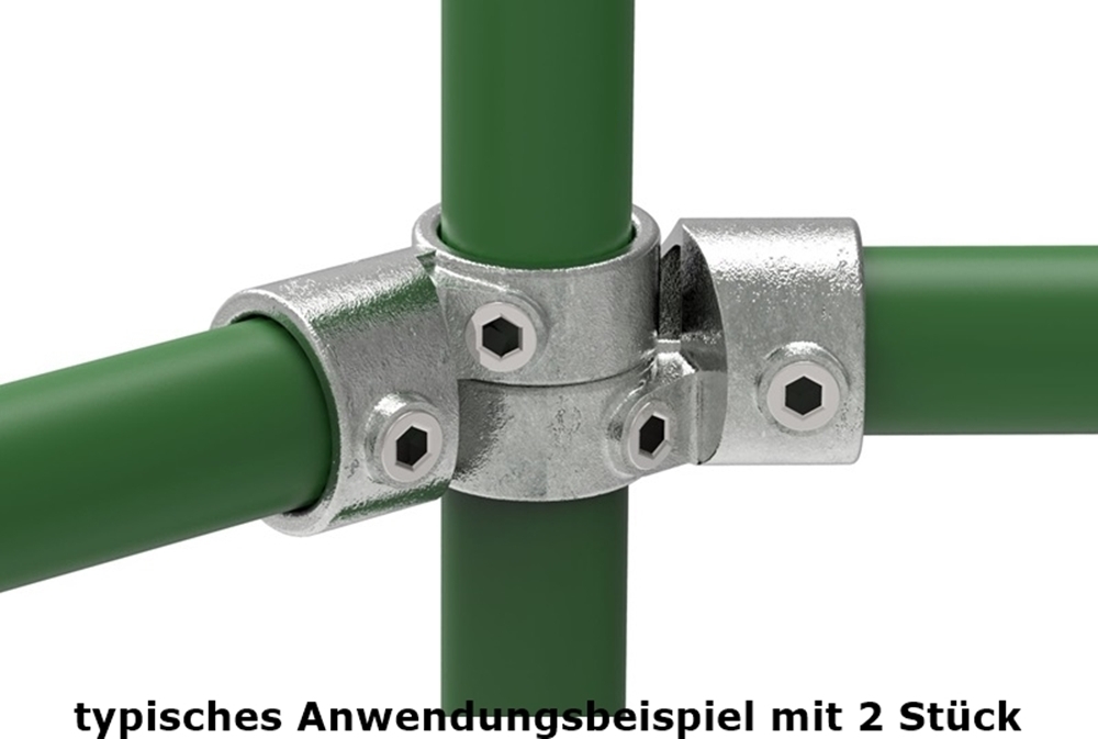 Rohrverbinder - Winkelgelenk verstellbar - 1 Stueck - 148E60 - 60-3 mm - 2- - Feuerverzinkt u. Elektrogalvanisiert-148E60