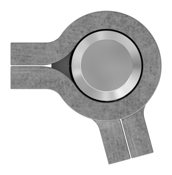 Anschweissband - 2-teilig - Tragkraft- 200kg - Stahl S235JR- roh-30-3931.8