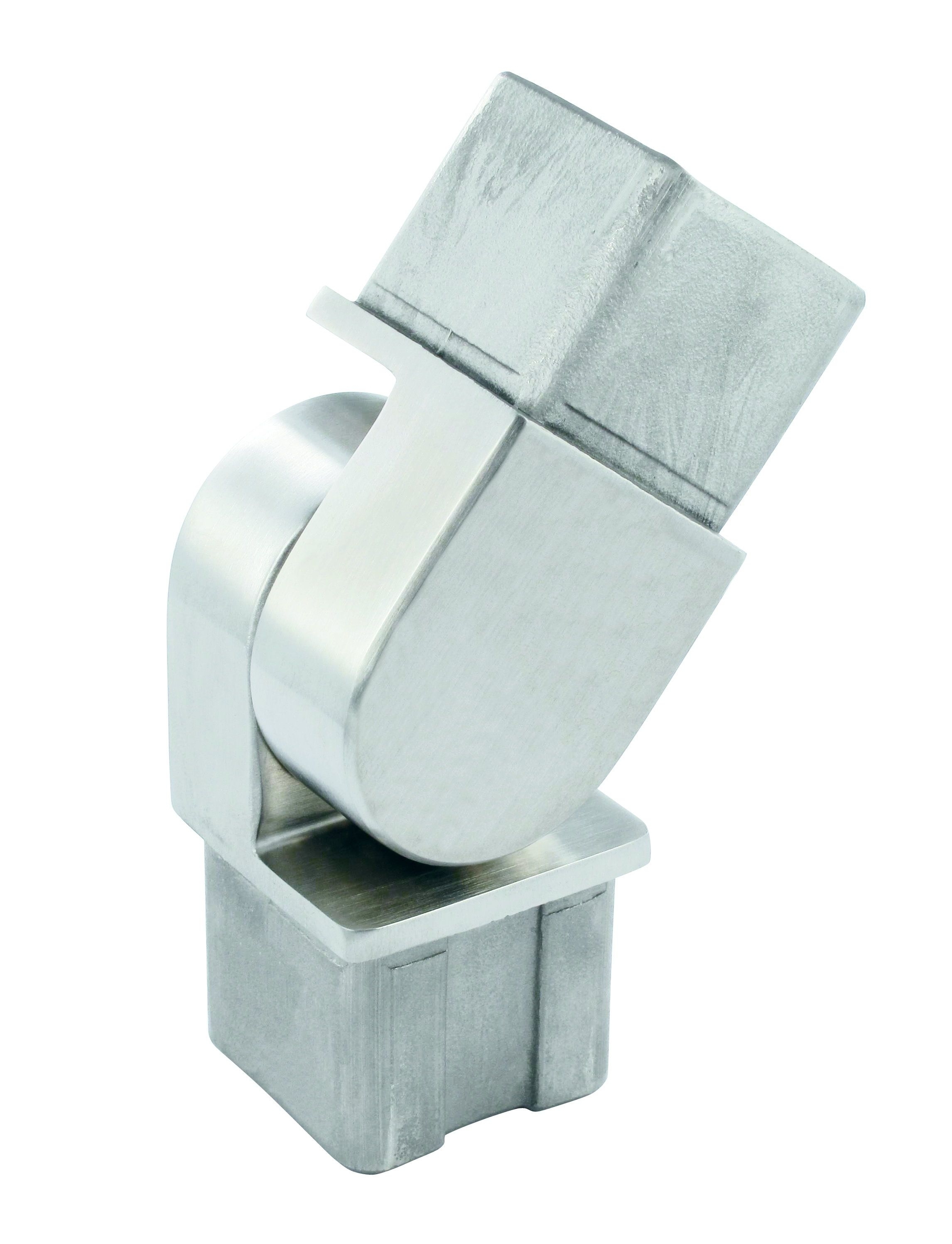 Gelenkbogen V4A 40x40x2 mm stellbar geschliffen-11-3852-A.1
