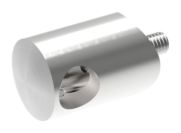 Querstabhalter V2A Edelstahl – Anschluss 33-7 mm fuer Rundstaebe 12 mm inkl- Schrauben-11-1016.4