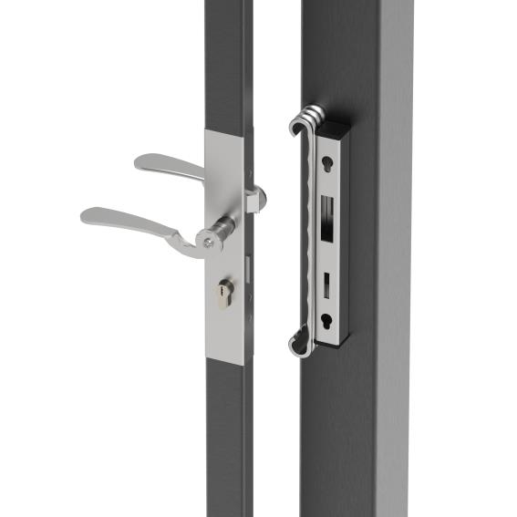 Torschloss-Set Stahl 30x30 mm verzinkt-89-11BR30X30SET-A.4