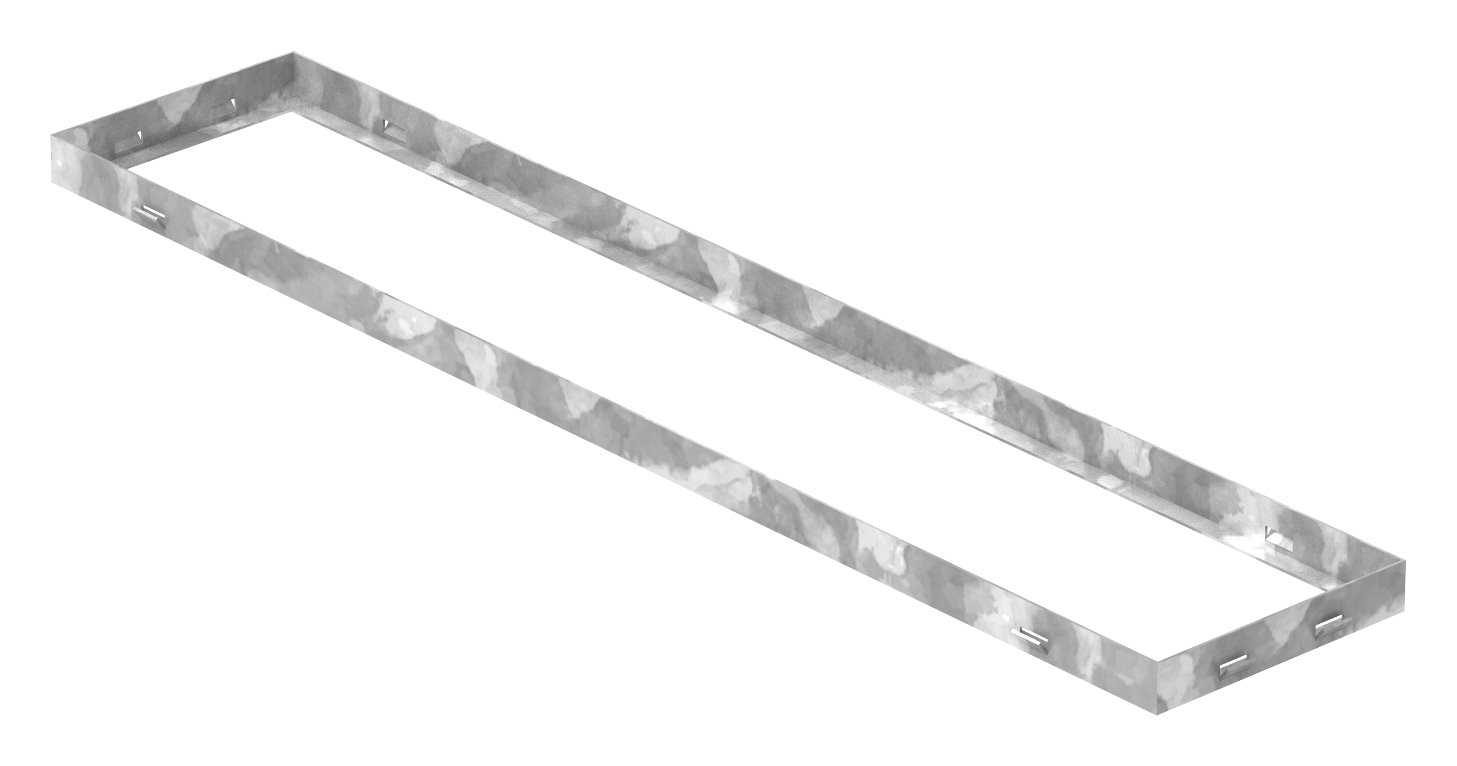 Zarge - Masse- 200x1000x33 mm - fuer Rosthoehe 30 mm - aus S235JR -St37-2- bandverzinkt-23-2010030.7