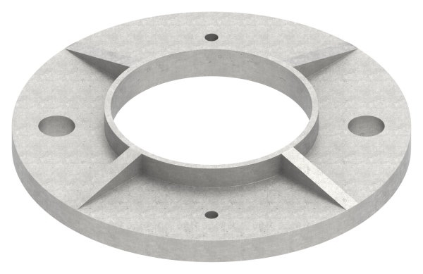 Ankerplatte  Masse- Ø 120x8 mm  Bohrung Ø 60-3 mm V2A- roh-11-3028.4