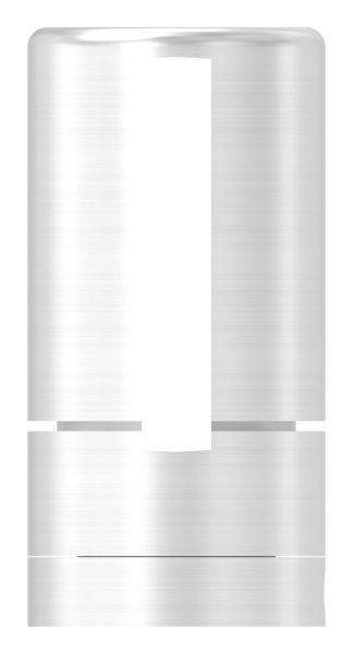 BRENK-fix® Grundhalter fuer Flachstaebe 40 x 6mm- V2A-88-11BR-F406M8.V2A