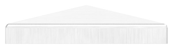 Pfostenkappe Edelstahl fuer Vierkantrohr- 80x80 mm geschliffen V2A-11-2554.4