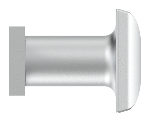 Alu-Tuerdruecker - fest mit Alu-Zylinderkurzschild - Aluminium EV1 - AMF Artikel- 16170-12-3061.6