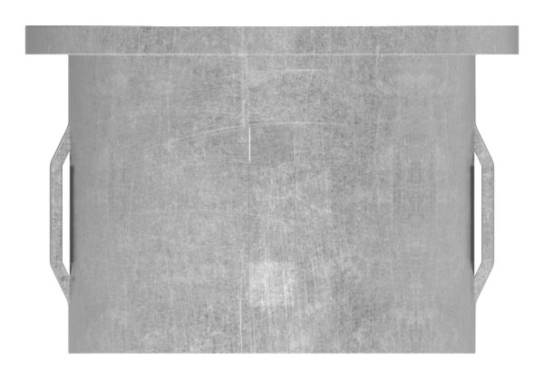 Stahlstopfen flach - mit M8 - fuer Rundrohr Ø 42-4x2-5-2-9 mm - Stahl S235JR- roh-30-2933.8