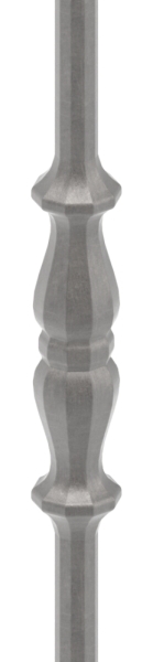 Zwischenstab - Laenge- 900 mm - Material- 12 mm - rund- gehaemmert - Stahl S235JR- roh-30-1111.8