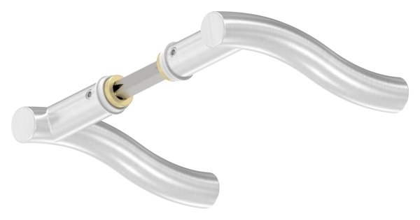 Tuerdrueckerpaar V2A inkl- Drueckerstift WAVE-11-3947.4