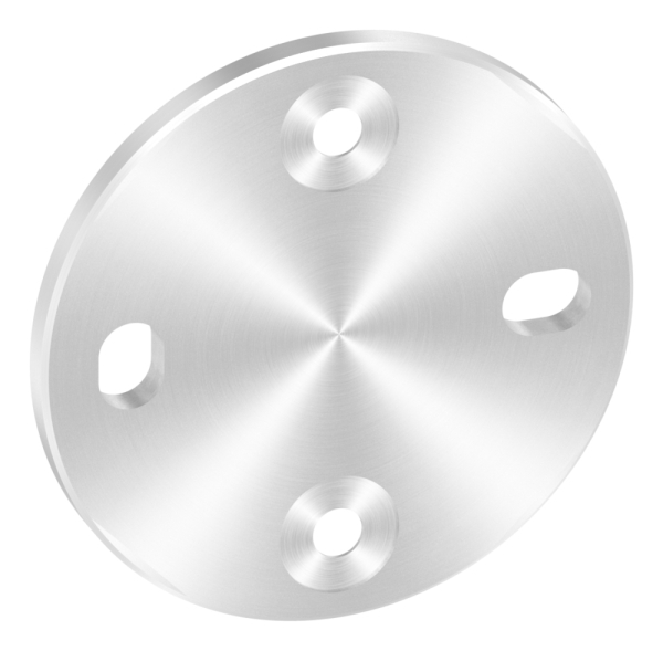 Ankerplatte Edelstahl V2A Ø 100 x 6 mm fuer Distanzhuelse geschliffen Korn 240-88-1150132-240.PL