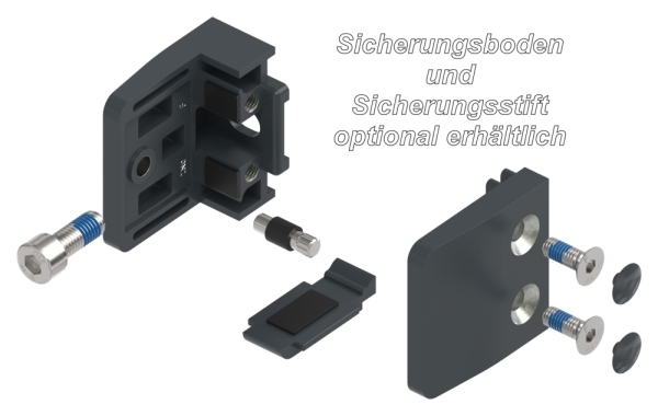 Glasklemme Zinkdruckguss 52 x 52 x 32-5 mm RAL 7016 matt gerade ohne AbZ-88-111400-ZN0.7016