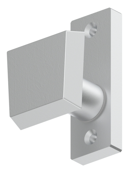 Alu-Tuerdruecker - gerade - drehbar - Aluminium EV1-12-3052-D.6