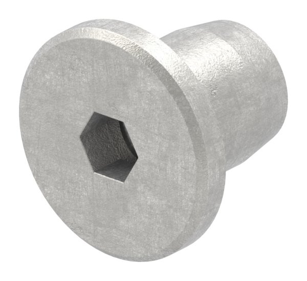 Huelsenmutter Edelstahl V2A M6 Flachkopf ISK-88-1158383-240.6