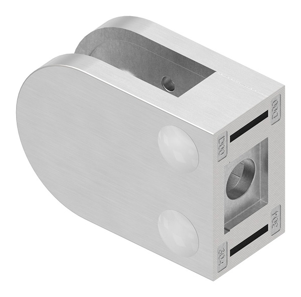 Glasklemme 40x28x17-4 mm Ø 33-7 mm- fuer 8-76 mm VSG Glas-10-MODELL16-3.8