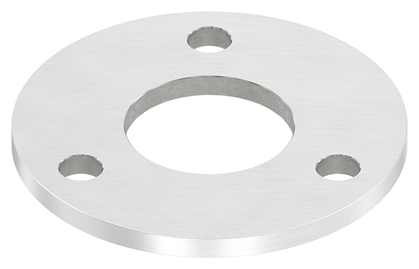 Ankerplatte Ø 100 x 6 mm mit Zentrierbohrung- Ø 42-8 mm V2A-11-2265.4