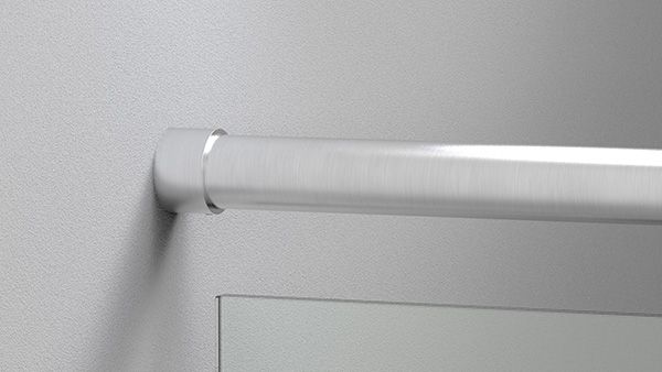 Wandbefestigung  zum Klemmen fuer Rundrohr  Ø 42-4 mm - V2A-11-3069.4