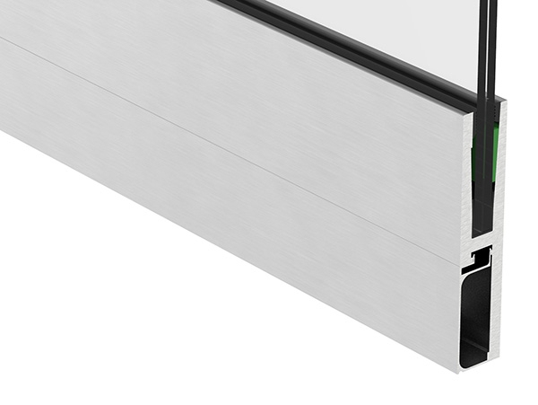 Abdeckung fuer Ganzglasgelaender - MASSIV2 - Laenge- 6000 mm - seitliche Montage - Aluminium-12-2202.6