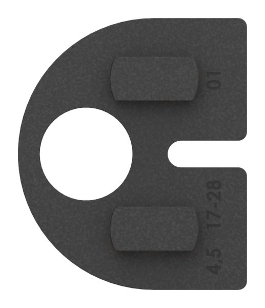 1 Paar Gummis zu Glasklemme 50x40x26 mm AbZ fuer 6-76 mm Glas VSG-10-2107.0ABZ