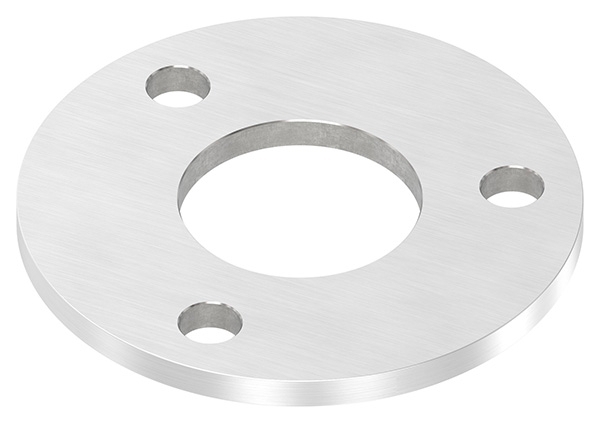 Ankerplatte Ø 100 x 6 mm mit Zentrierbohrung- Ø 42-8 mm V2A-11-2265.4