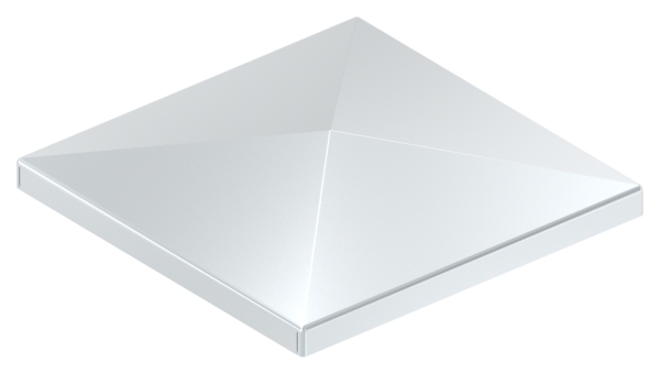 Pfostenkappe Stahl galvanisch verzinkt fuer Rohr 100 x 100 mm-88-11165-100.Z