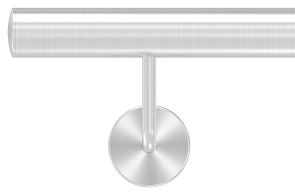 Handlauf montagefertig Laenge- 2000 mm Rundrohr- Ø 42-4 mm V2A-12-0104.4