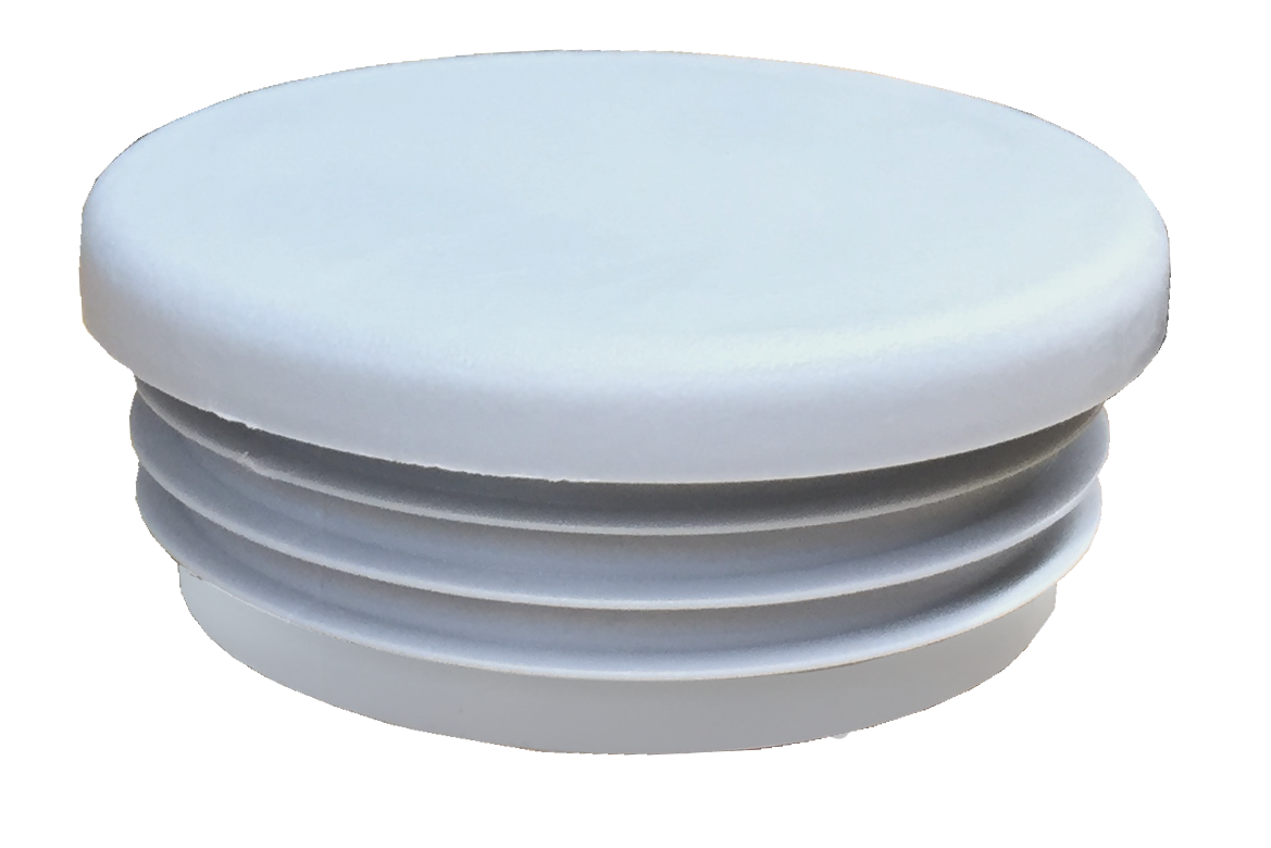 Rohrverbinder - Kunststoffstopfen hellgrau - 133E60-K - 60-3 x 3 - 4 mm - 2-133E60-K