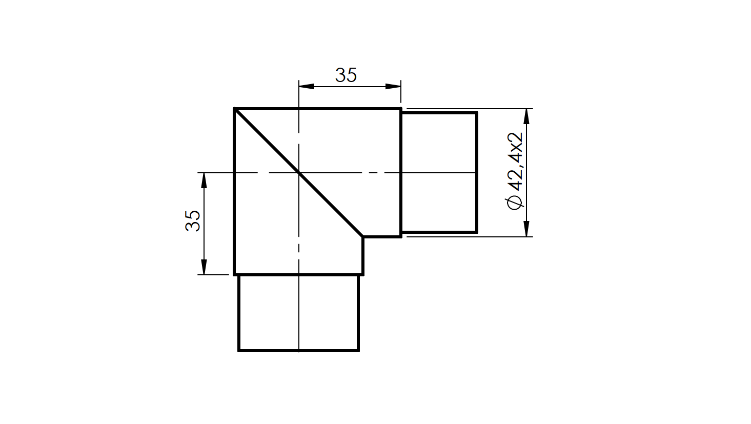 Handlaufhalterung Aluminium D42-4x1-5 Satin-ELOX fuer Glas-89-11AL6313042SE-A.4