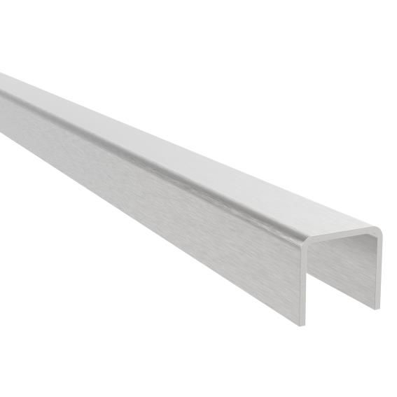 U-Profil fuer Glas 24 mm Edelstahl V2A geschliffen Laenge 2500 mm-89-11A69000242500-A.4