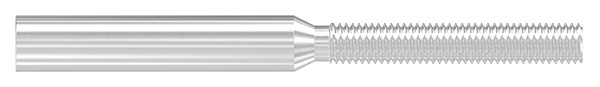 Gewindeterminal mit Aussengewinde - Rechtsgewinde - Fuer Seil von Ø 8 mm -V2A-11-2964.4