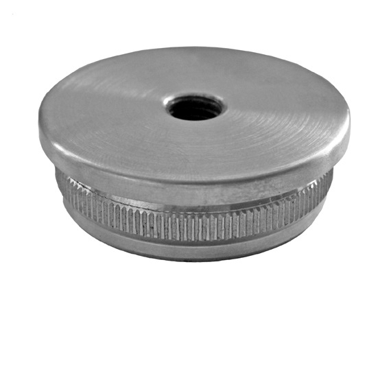 Endkappe Edelstahl AISI 304 fuer Rohr D48-3x2 mm- flach geschliffen-89-11A5736248-A.4