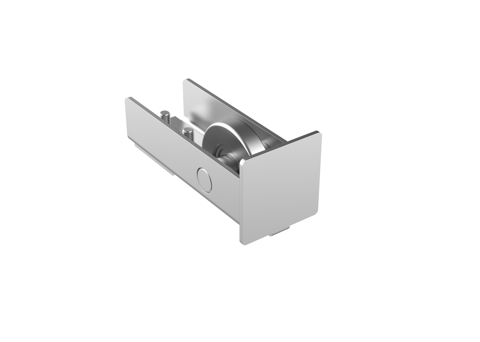 Endrad fuer Laufschiene Stahl verzinkt fuer Profil 80x80 mm-89-11H14N80X80-A.4
