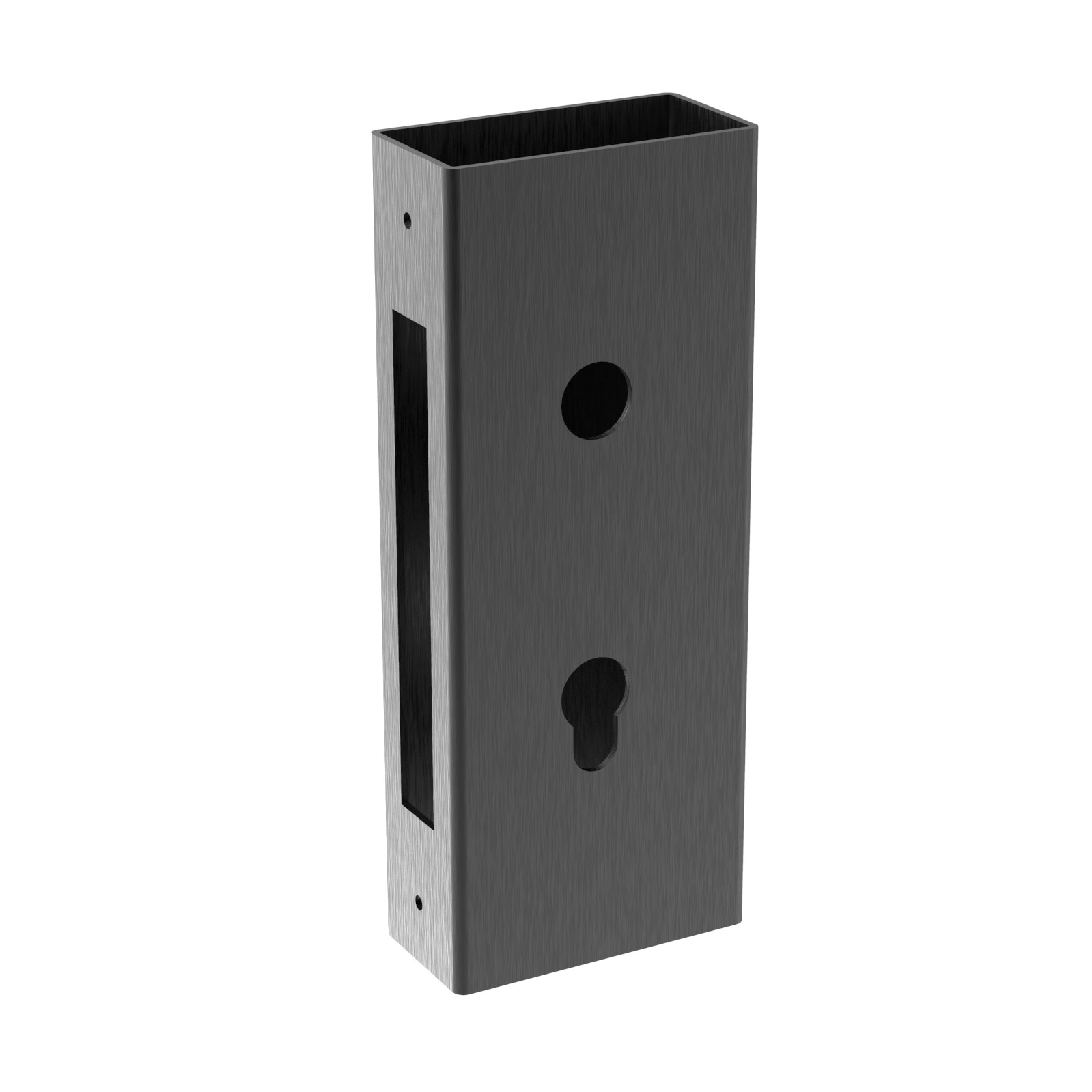 Schlosskasten Stahl 80x40 mm fuer Einsteckschloss H36-40A-89-11H3640K-A.4